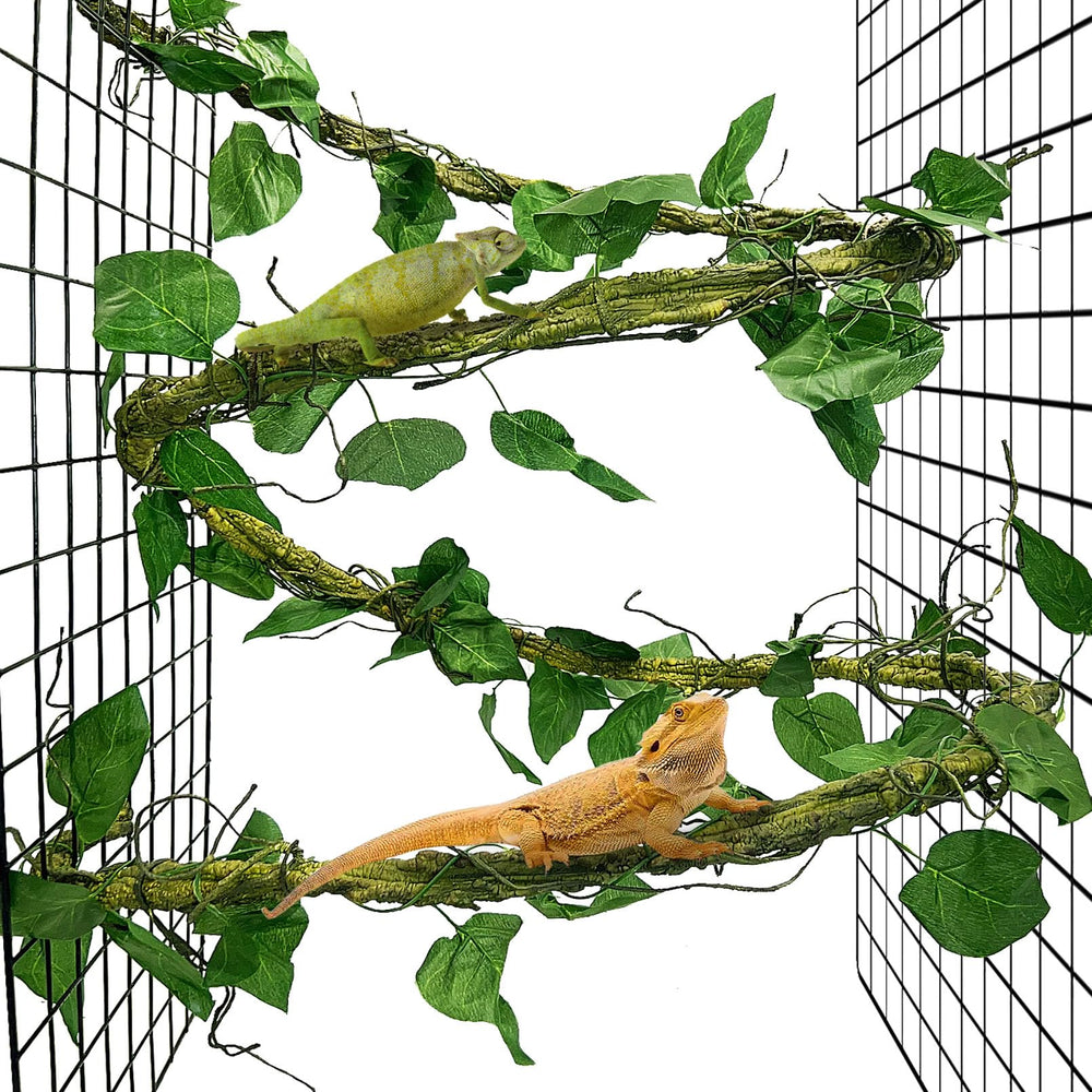 VCEPJH large reptile vines 118-inch branch for climbing and enrichment in enclosures