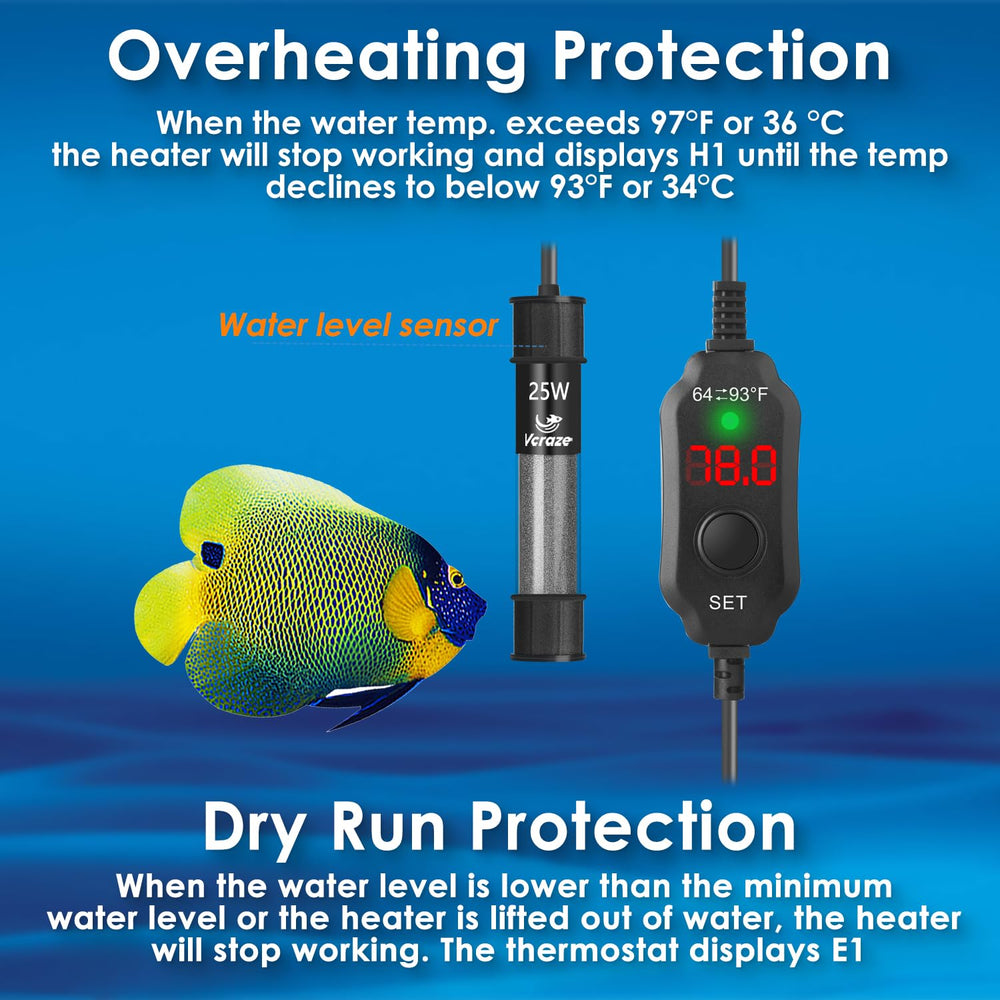 VCRAZE dry-run protection safeguards during low water conditions
