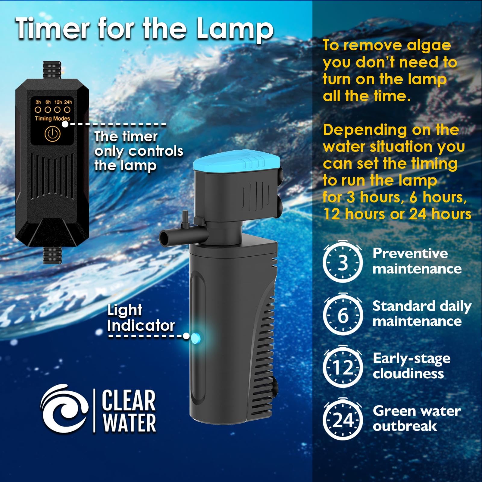 VCRAZE observation window and light indicator for easy status check.