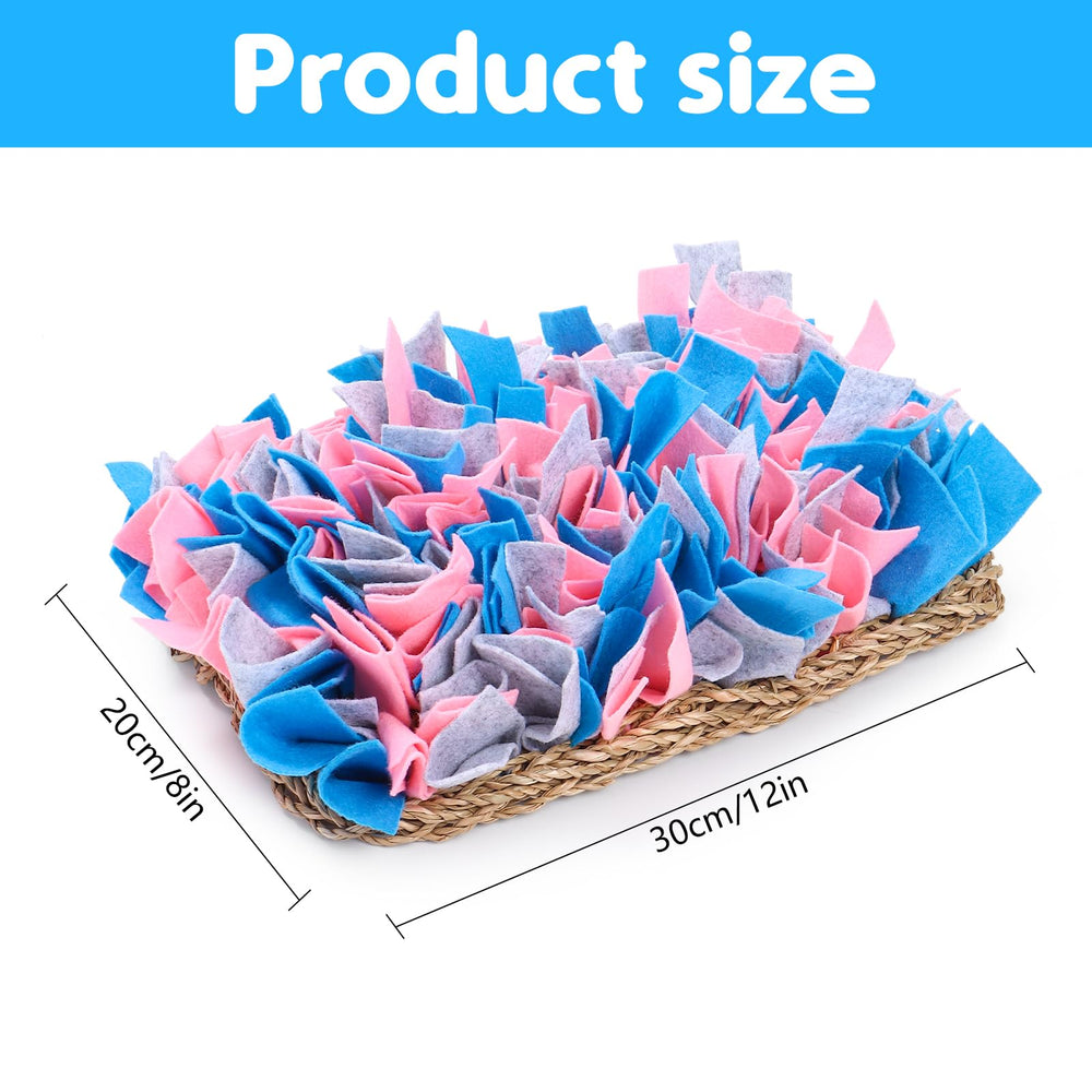 VCZONE hand-woven felt snuffle mat offering durable texture for nibbling and exploration