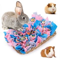 VCZONE rabbit snuffle mat with seagrass base for safe foraging and enrichment
