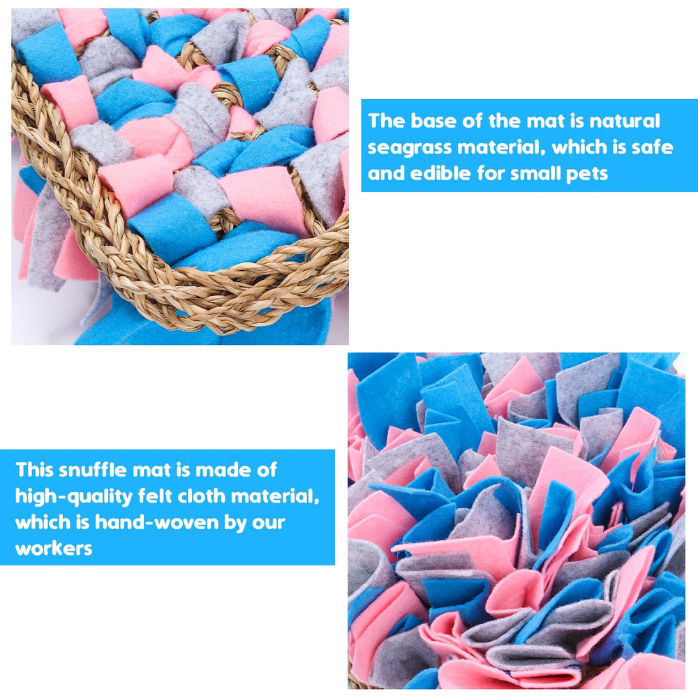 VCZONE snuffle mat in bright colors inviting foraging and movement in small pets