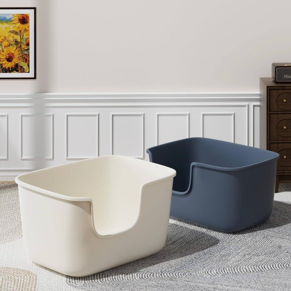 Vealind litter box ready to use out of the box grey