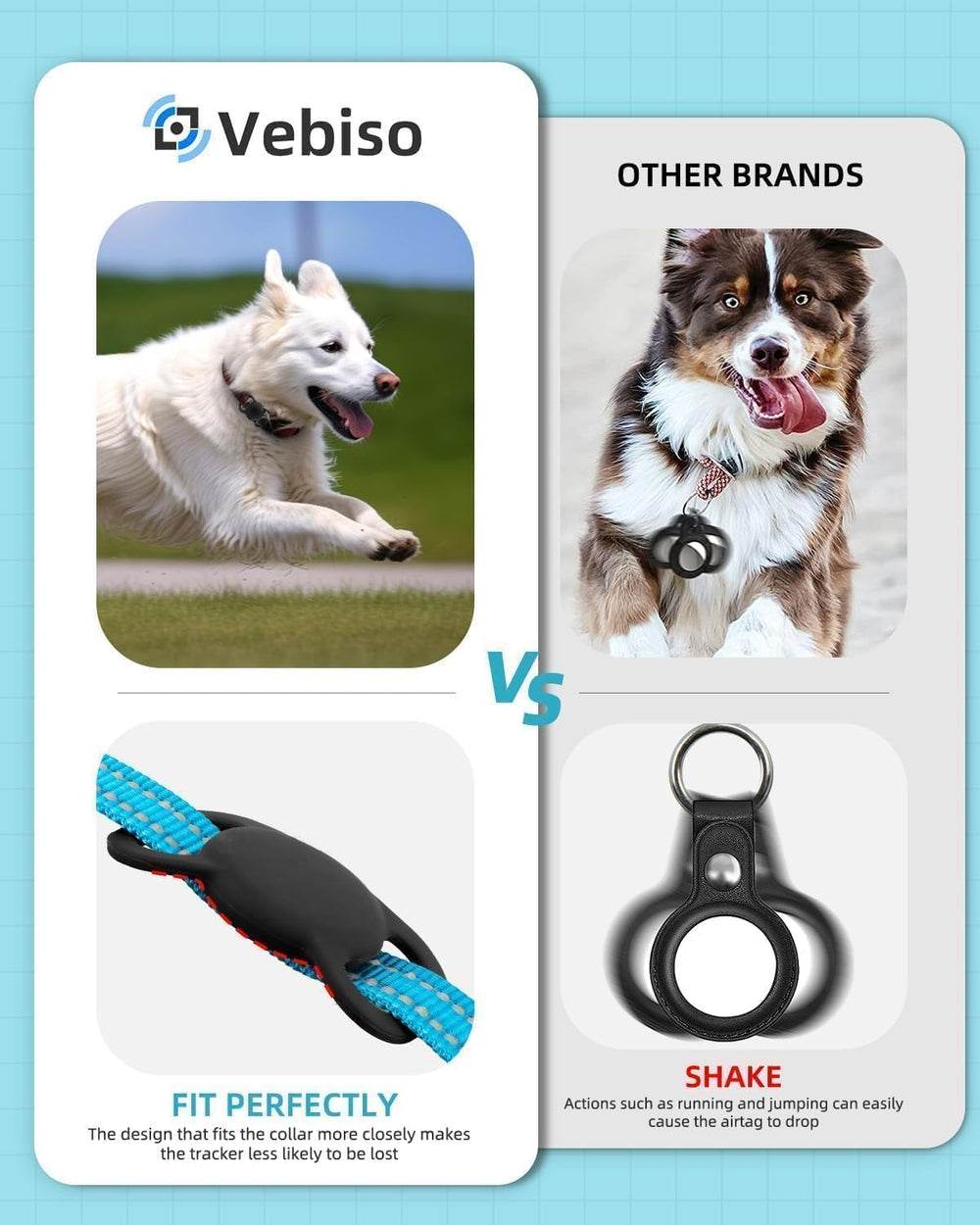 Vebiso battery change guide with CR2032 for long-lasting power.