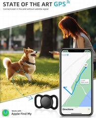 Vebiso pet tracker close-up shows compact design and silicone case.