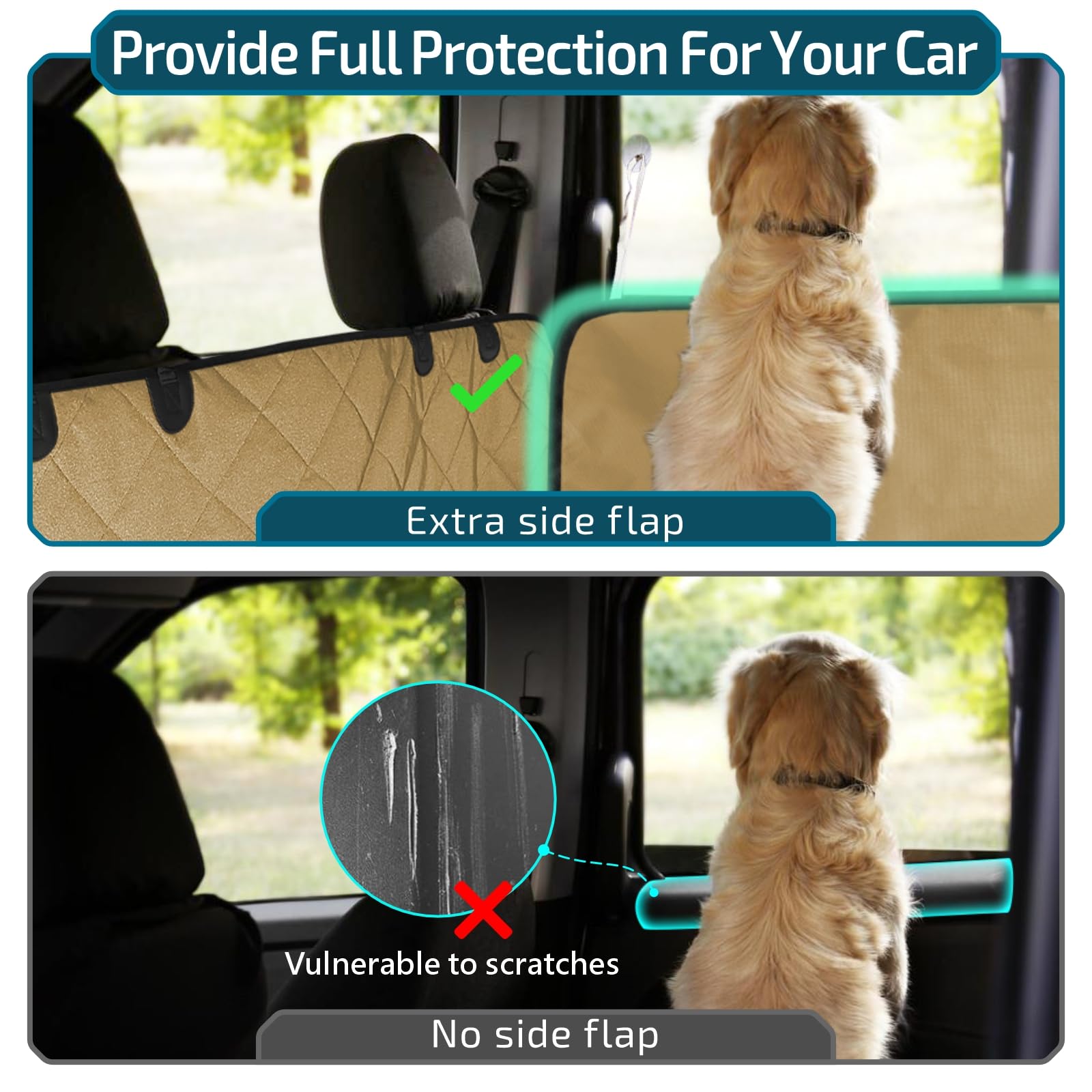 Veckle non-slip backing keeps the mat secure.