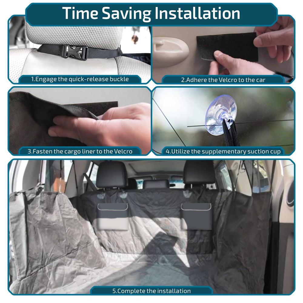 Veckle cargo liner uses quick-release buckles for easy installation