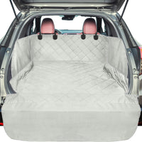 Veckle SUV cargo liner with side flaps protects wheel wells and keeps cargo clean.