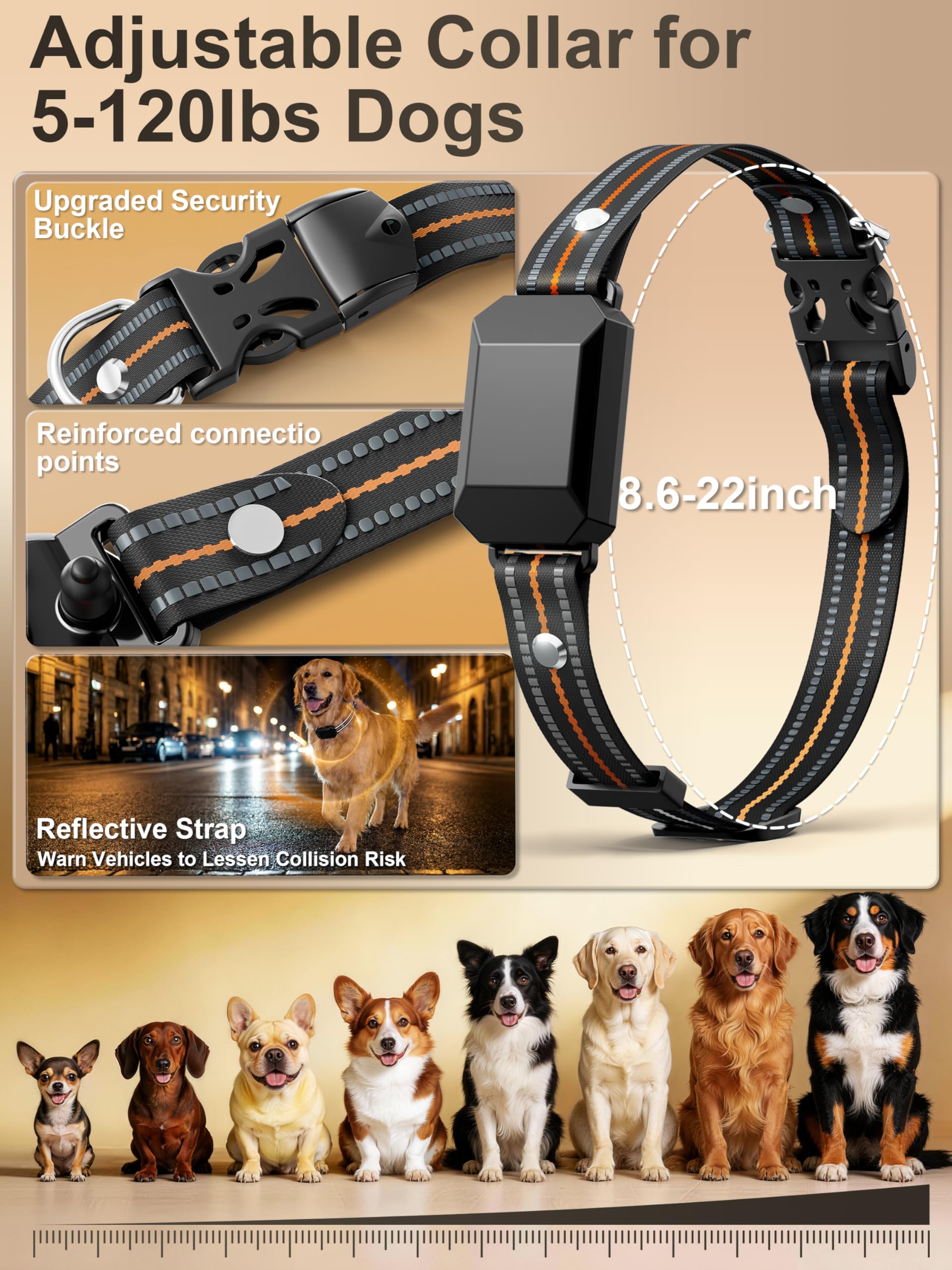 IP67 waterproof Veconix collar with moisture safe silicone cover.