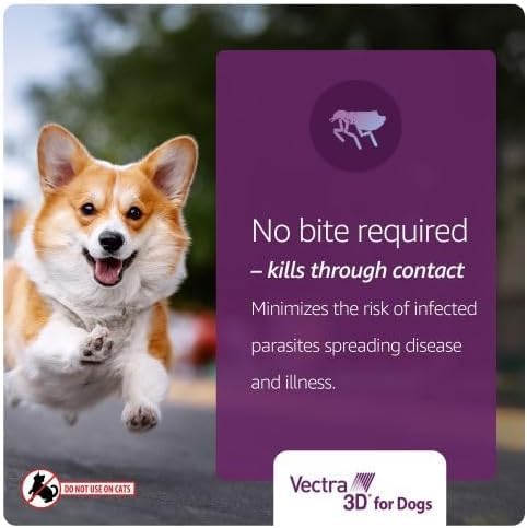 Fragrance-free Vectra 3D label suitable for sensitive noses on large dogs.