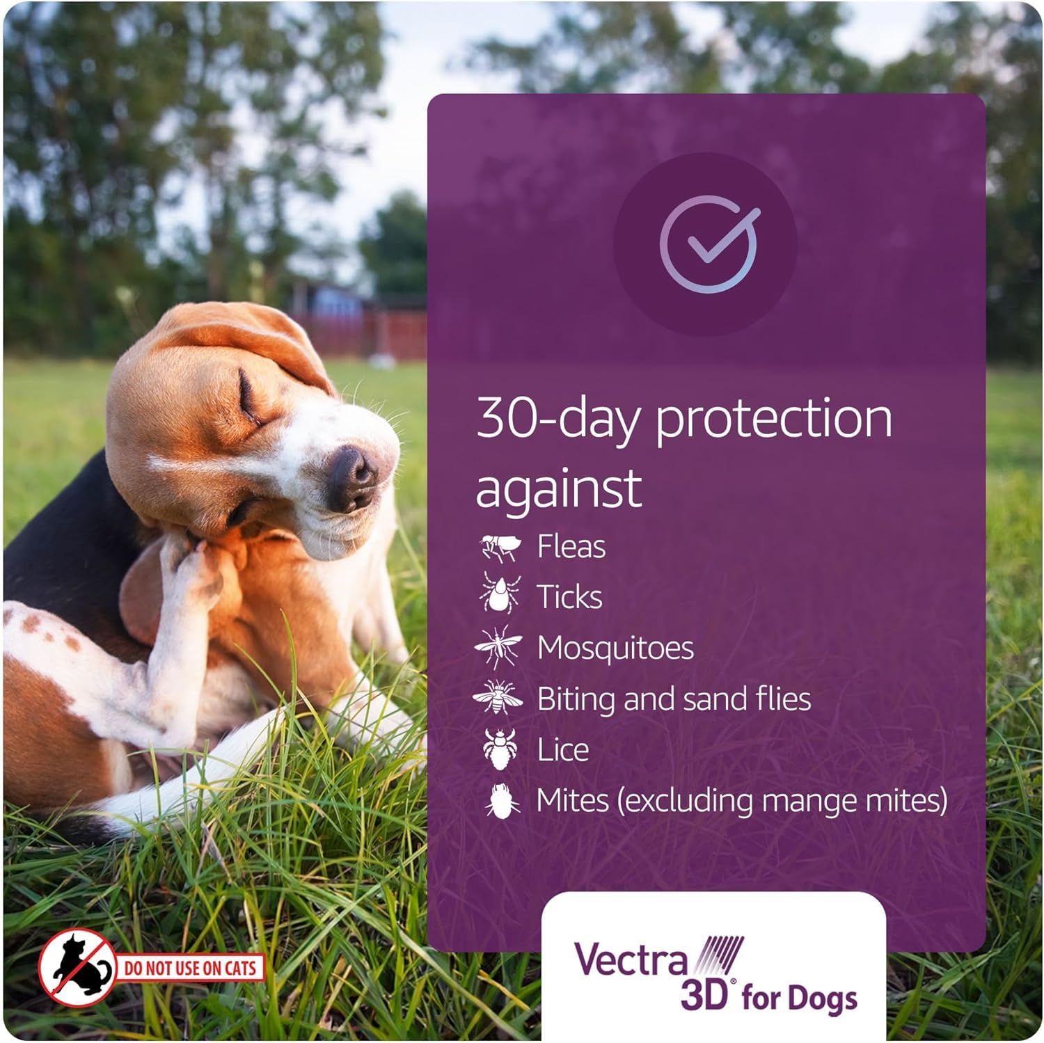 No prescription required for convenient at-home protection with Vectra 3D.