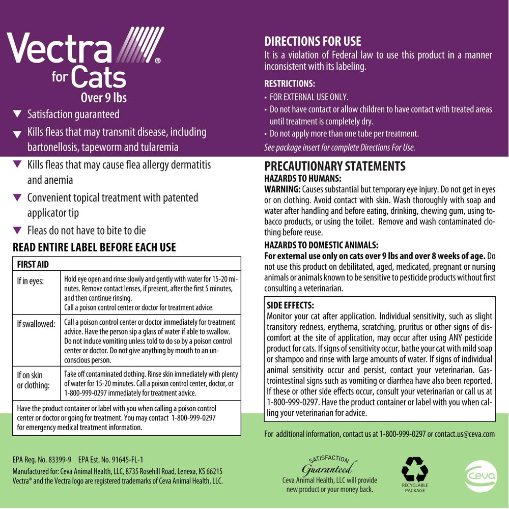 Vectra Large Cat rounded applicator tip for precise skin application.