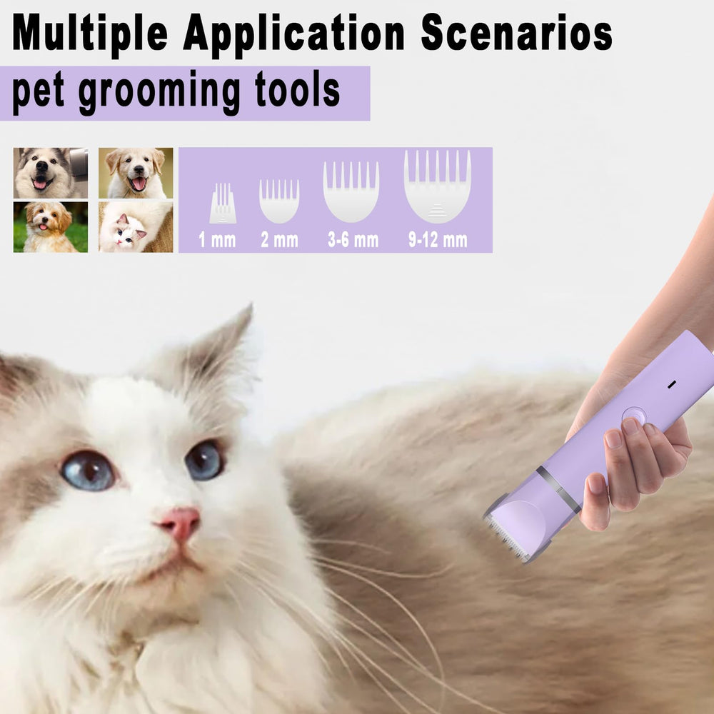 Veeconn ergonomic handle provides comfortable, fatigue-free grooming.