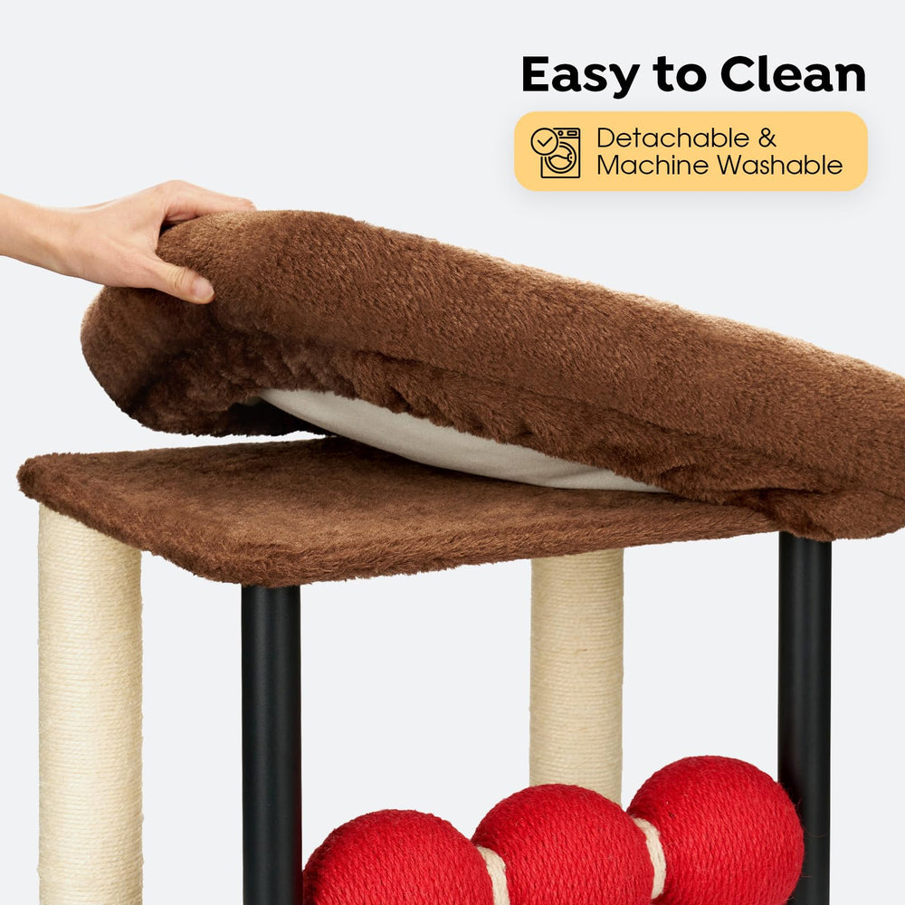 Veehoo easy assembly and machine-washable cushion simplify upkeep