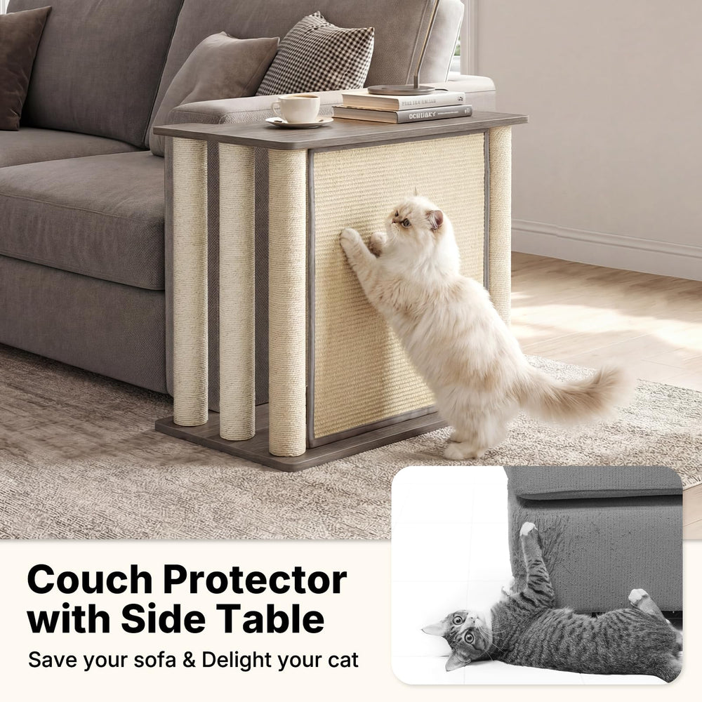 Veehoo engineered wood base provides stable support during active clawing.