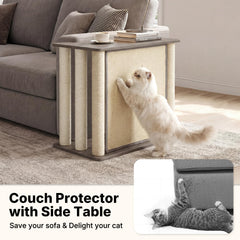 Veehoo engineered wood base provides stable support during active clawing.