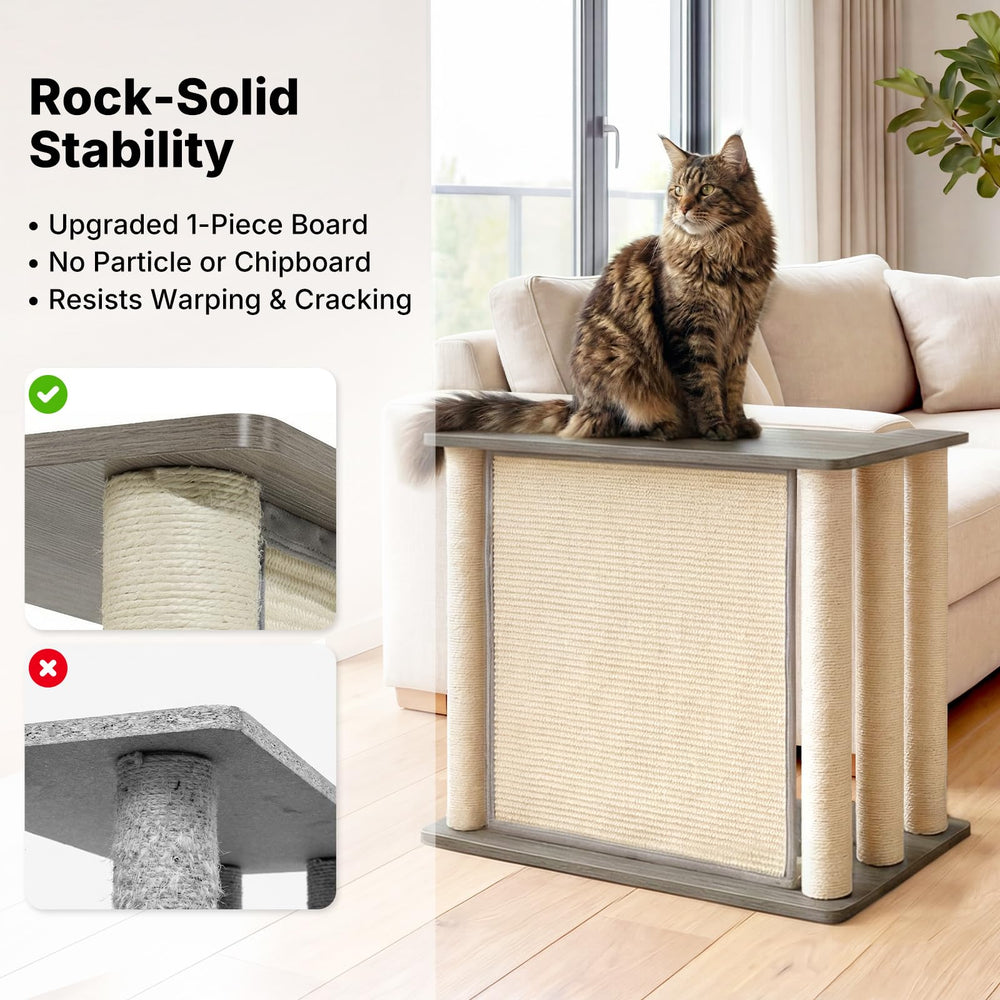 Veehoo side table top offers a convenient surface for drinks and remotes.