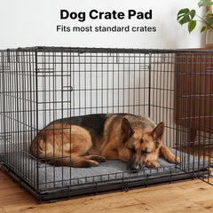 Veehoo crate pad fits standard crates for easy crate transformation.