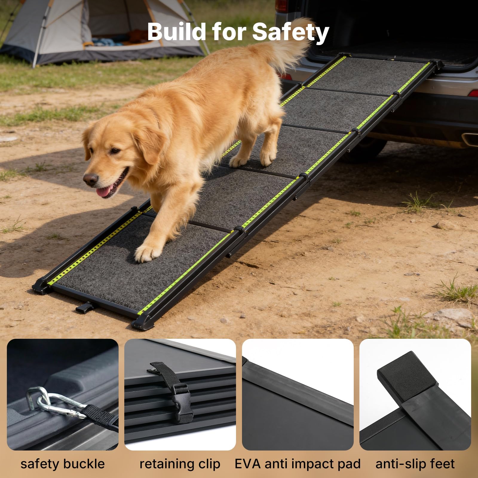 Veehoo EVA anti-impact pad cushions landings for joints.