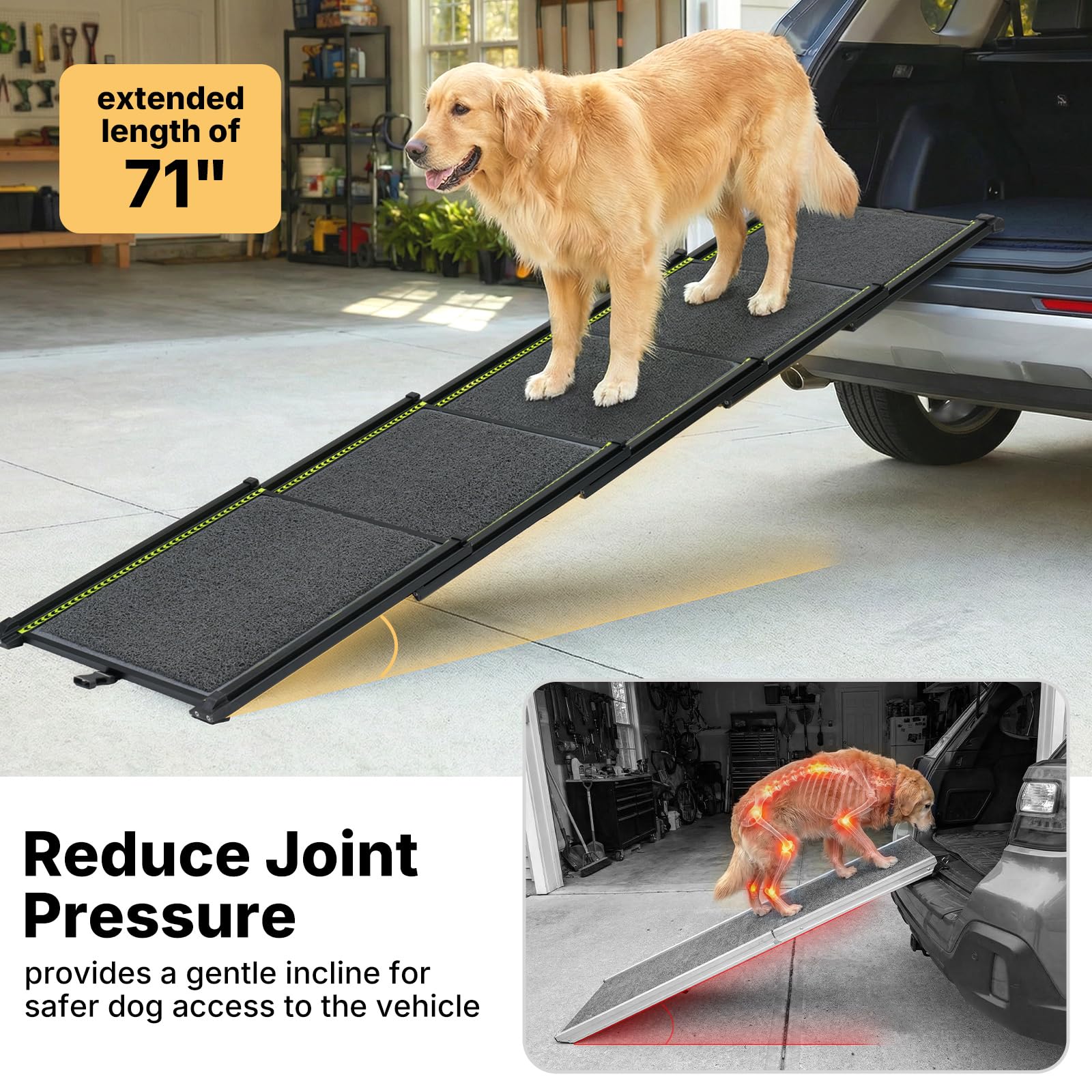 Veehoo non-slip surface provides solid traction during climbs.