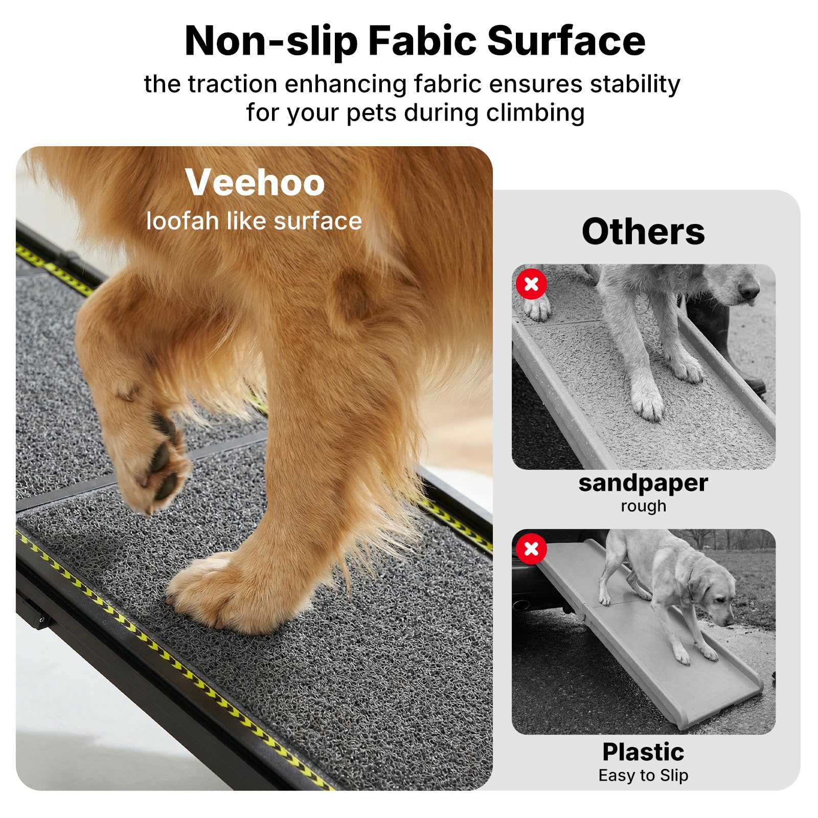 Veehoo reflective strips boost visibility in low light.