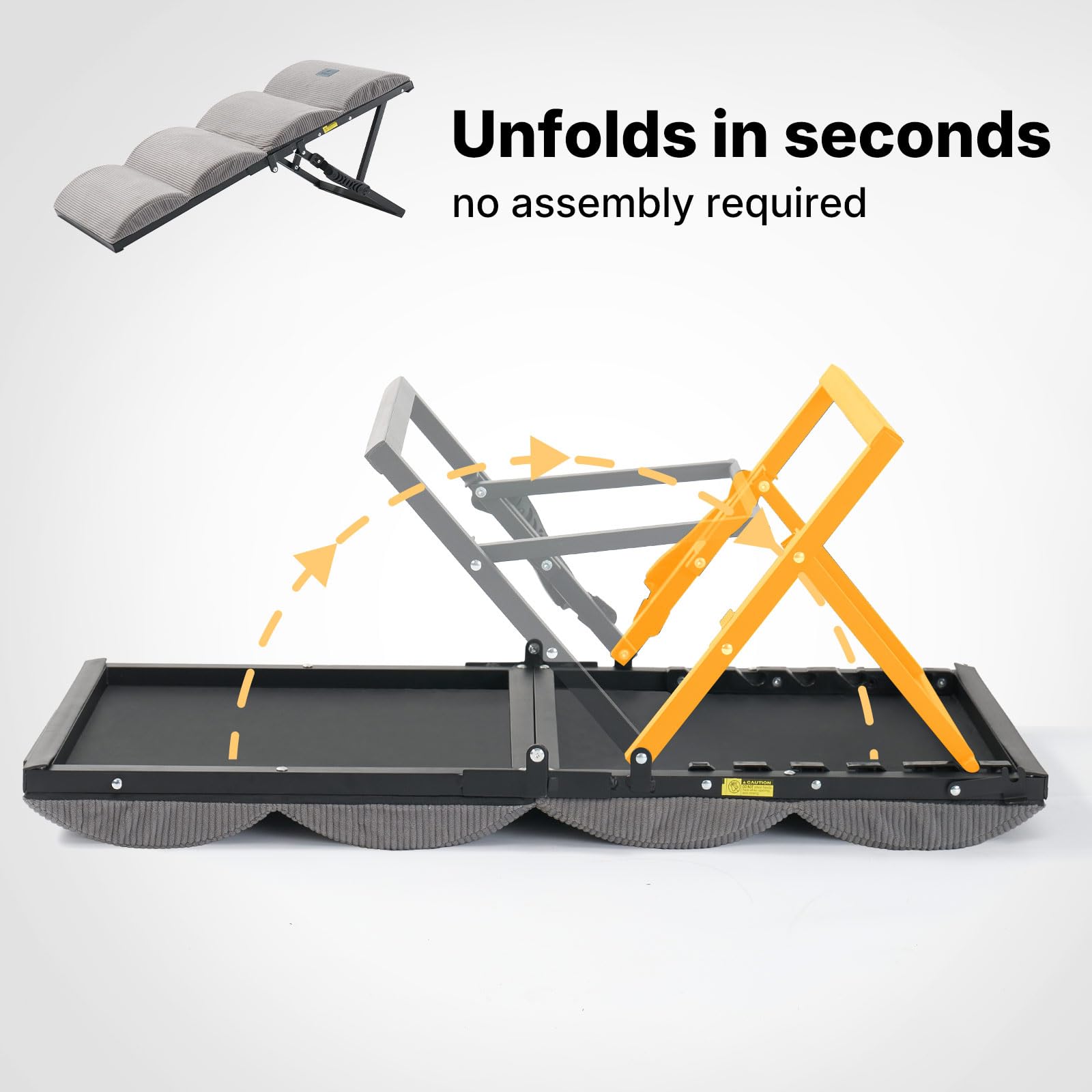 Veehoo dog ramp side handles enable easy transport between rooms