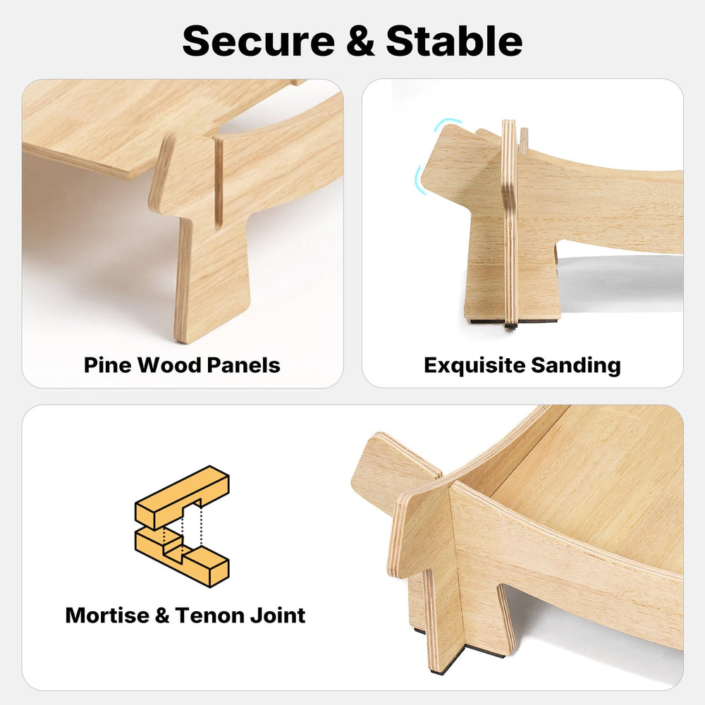 Veehoo heavy-duty cross wooden framework keeps the bed stable during deep sleep.