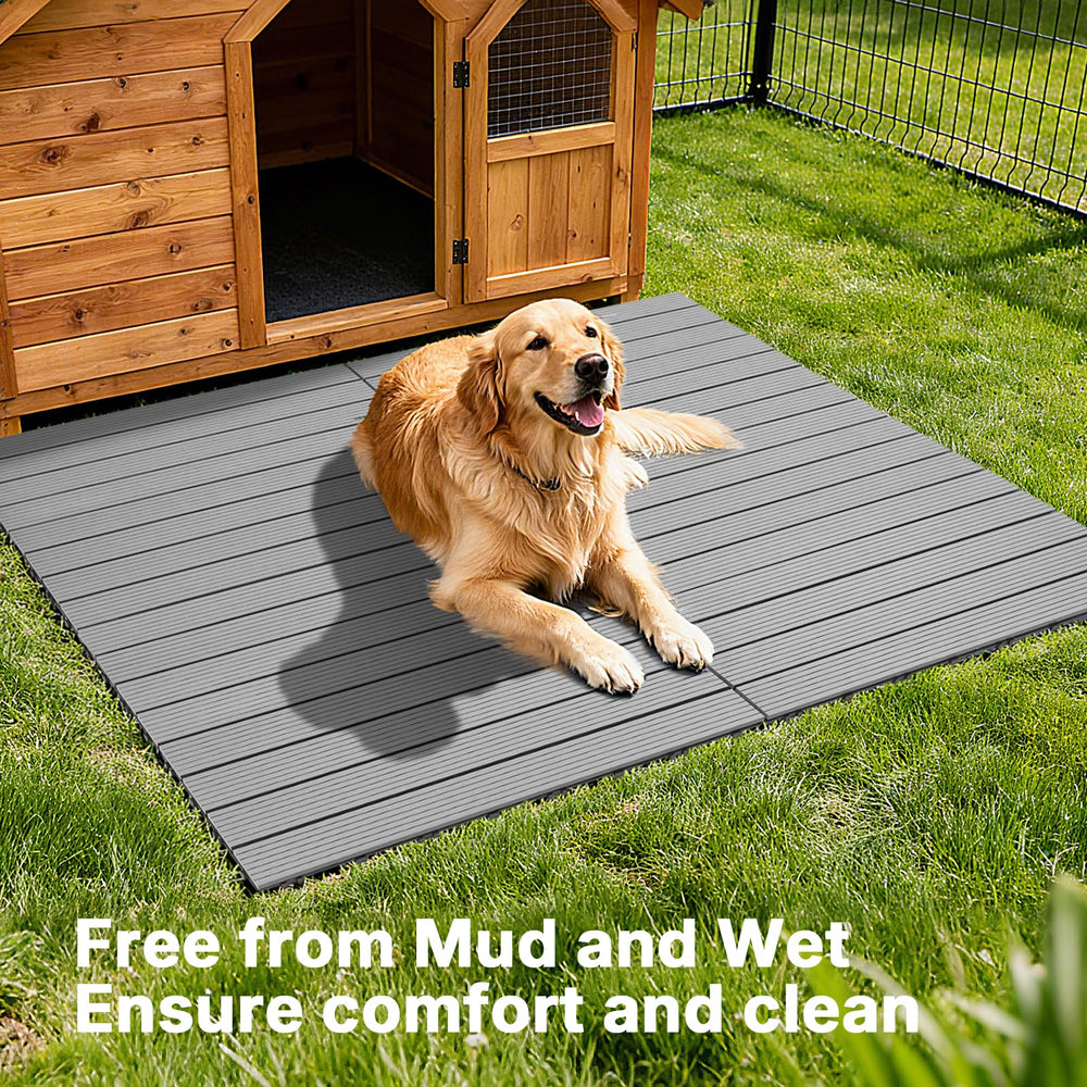 Veehoo dog playpen deck ready for safe, contained outdoor fun.