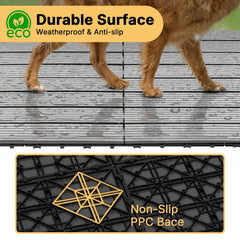 Veehoo waterproof panels keep the deck dry and clean.
