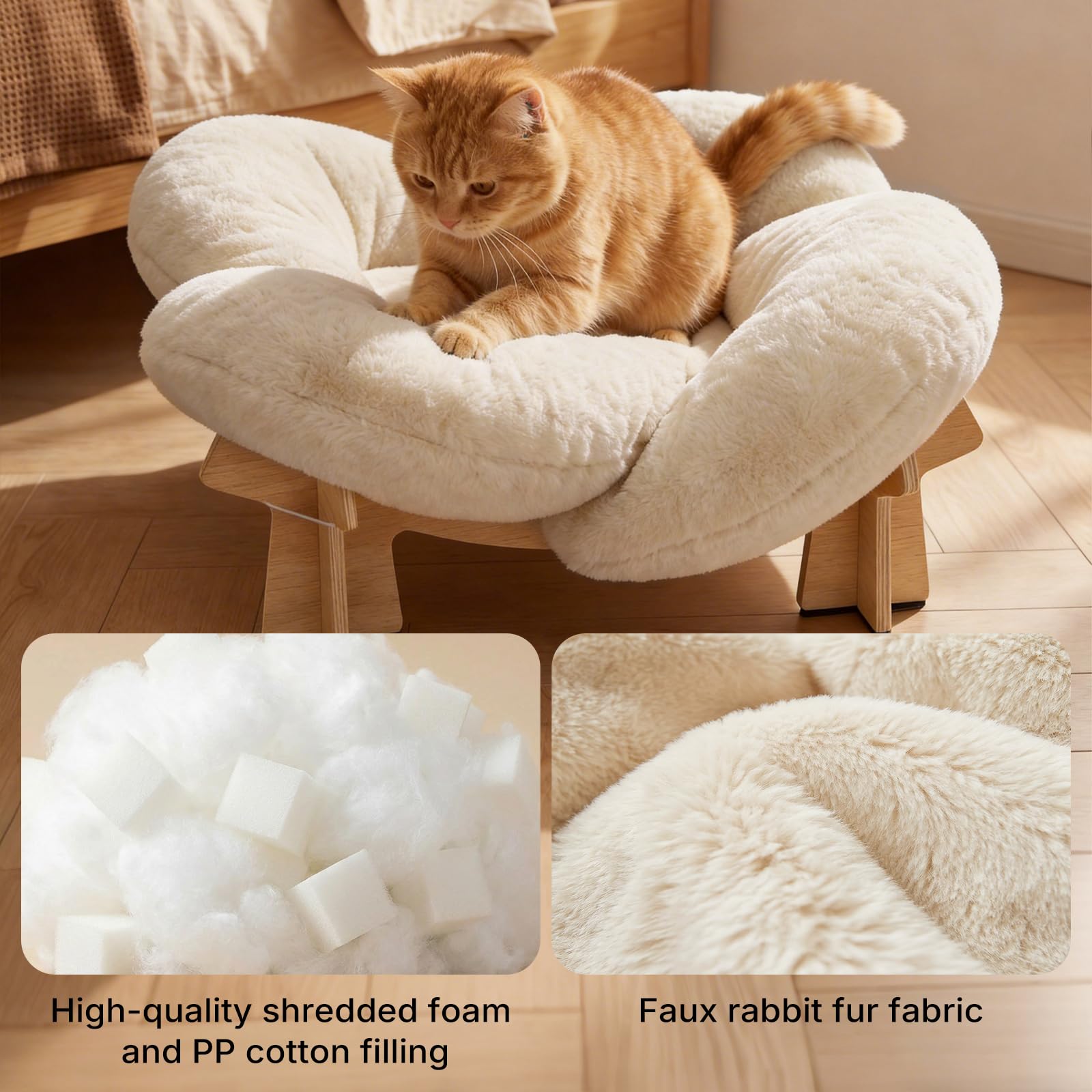 Veehoo removable cushion cover is machine washable for easy cleaning.