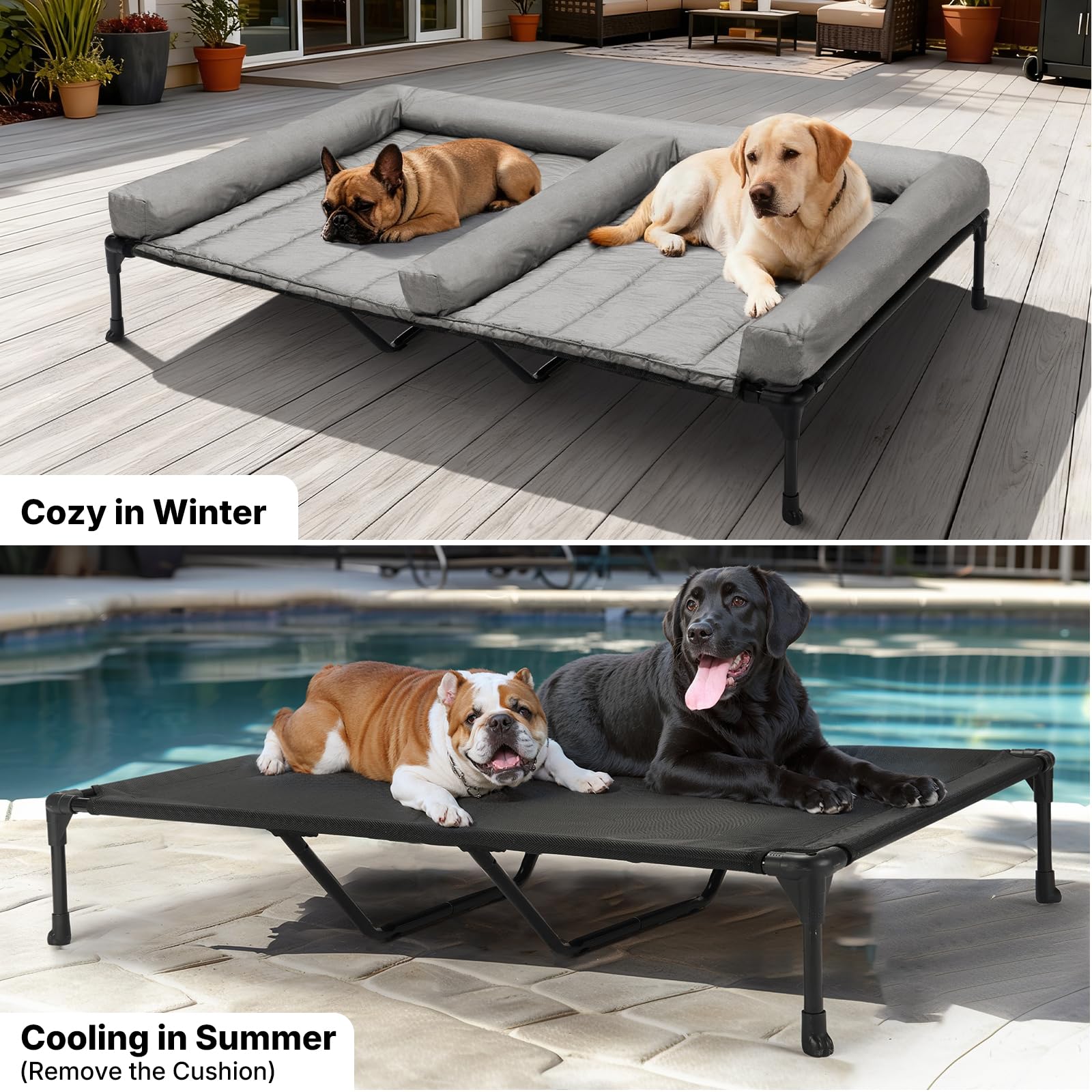 Veehoo waterproof bolster mat protects and cleans easily.