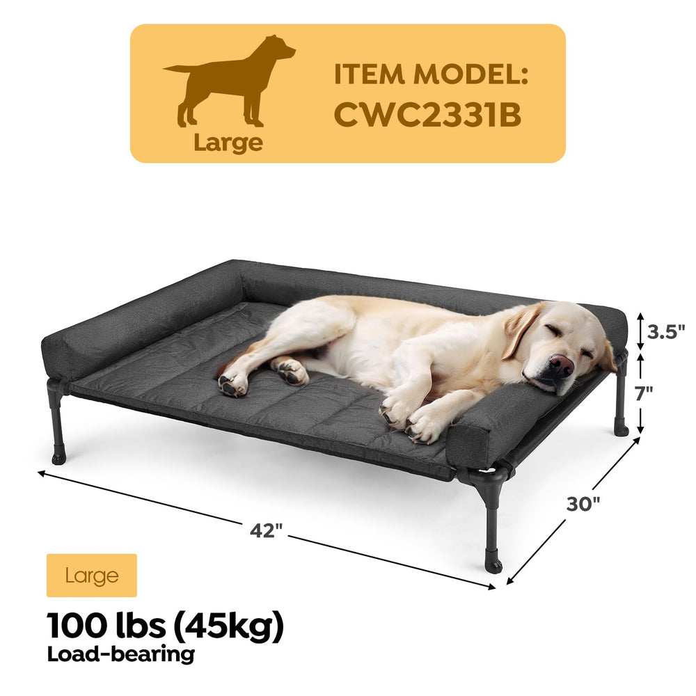 Veehoo bolster cushion close-up with neck support and secure fit