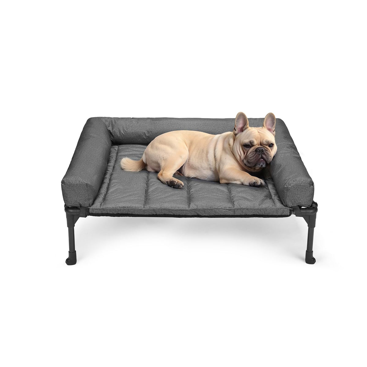 Veehoo cooling elevated dog bed frame offers sturdy support and elevated comfort.