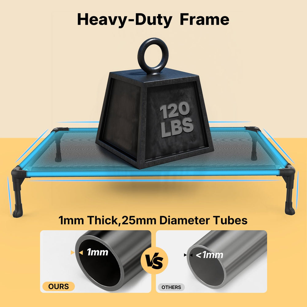 Foldable frame enables quick setup for camping or travel