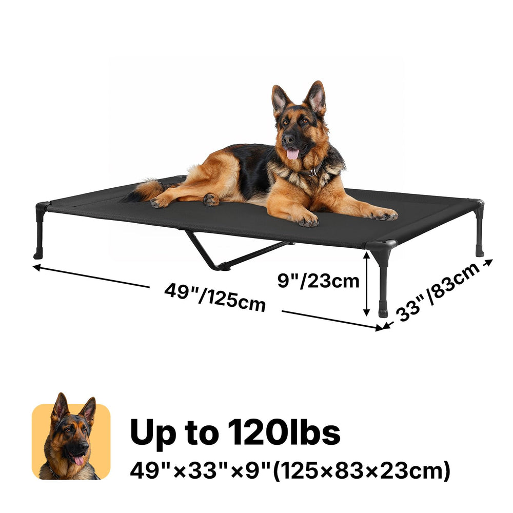 Large size accommodates bigger dogs for relaxed rests