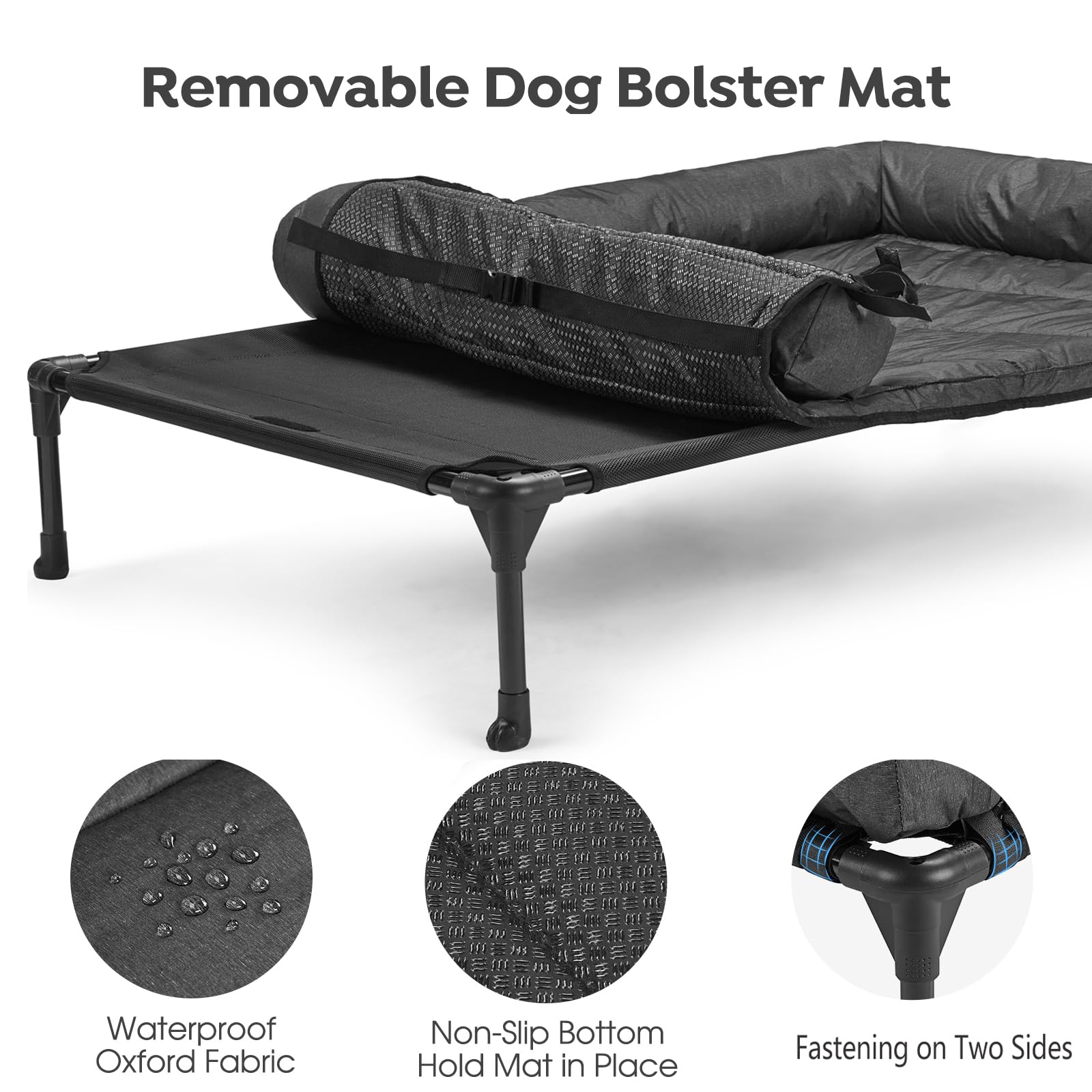 Veehoo waterproof cushion simplifies cleaning and protects against accidents.