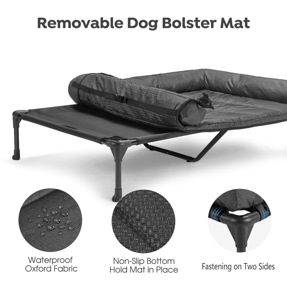 Durable non-slip feet keep the bed steady on any floor