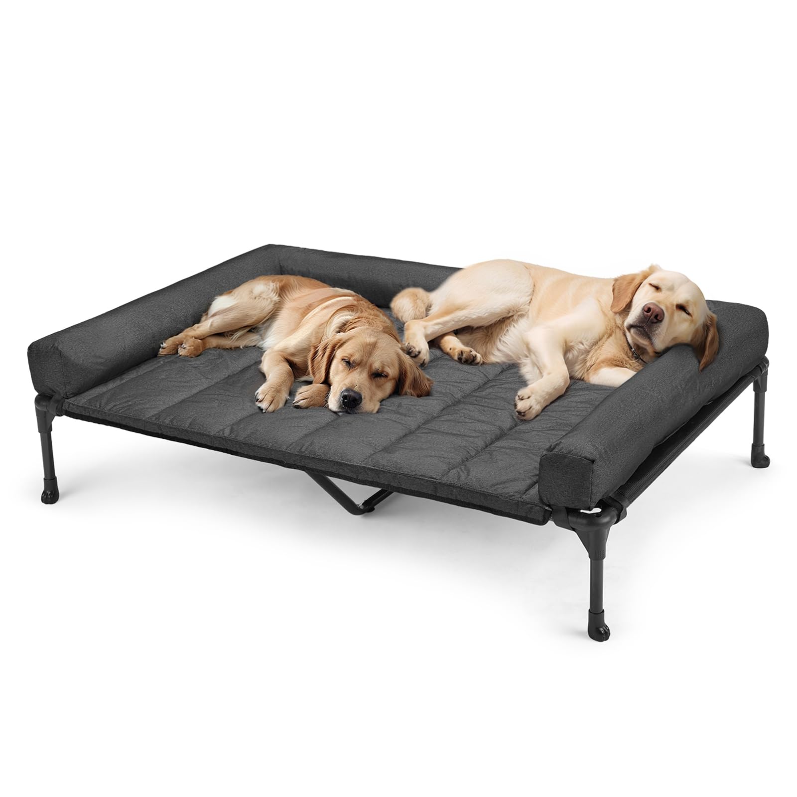 Veehoo XXLarge frame supports large dogs with stable elevated comfort