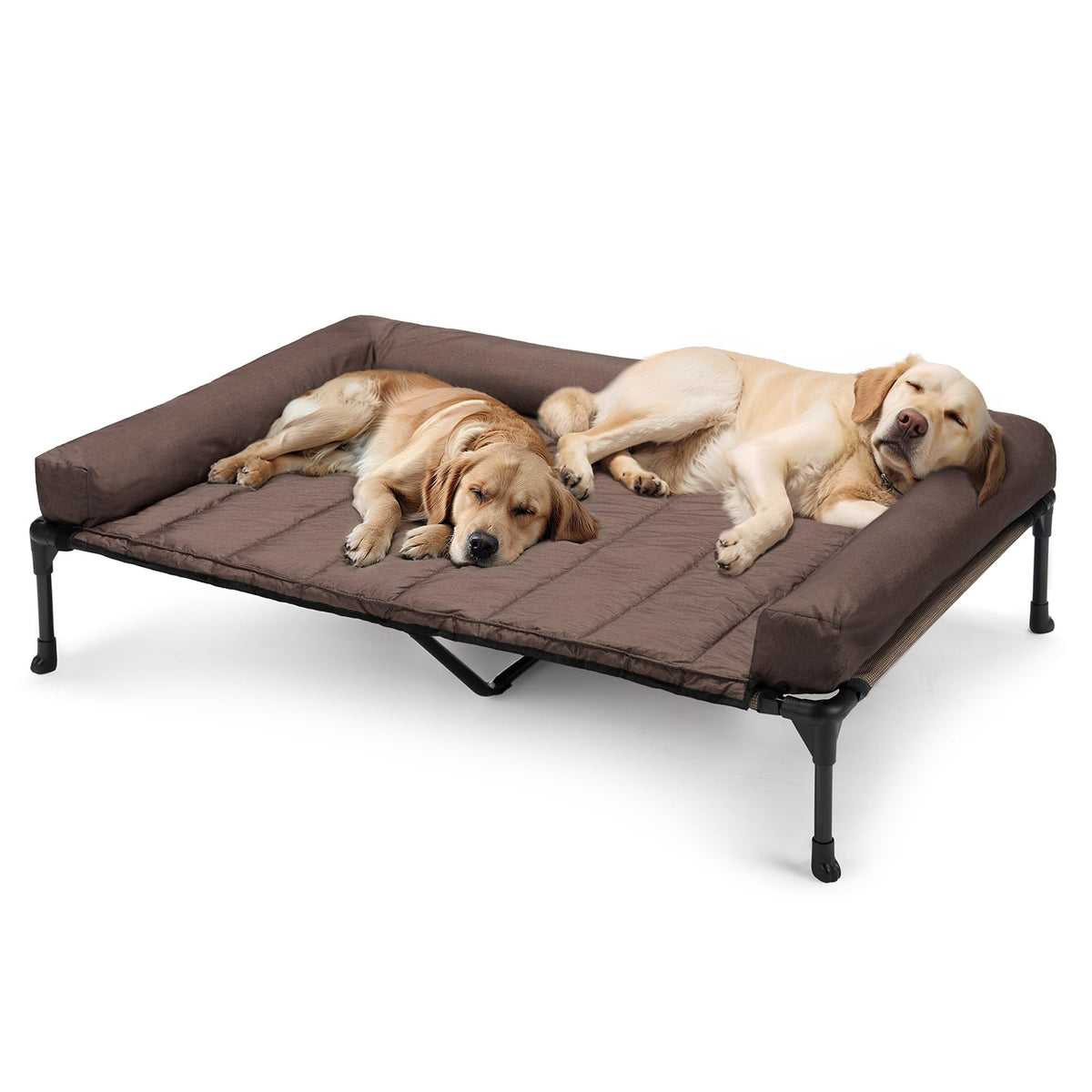 Veehoo cooling elevated dog bed XXLarge with raised frame for dry, comfy lounging indoors or outdoors.