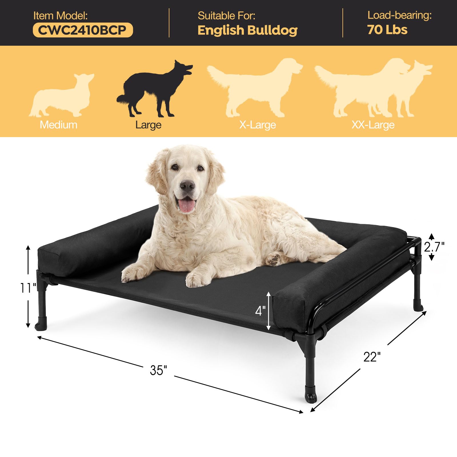 Veehoo removable bolster pillow for flexible rest options