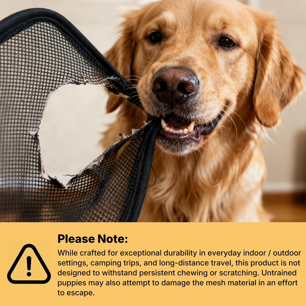 Veehoo crate waterproof fabric simplifies cleaning and maintenance.