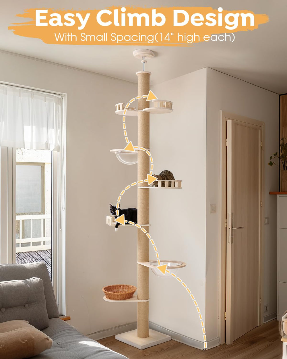 Veehoo no-drill assembly makes setup quick and cat-friendly