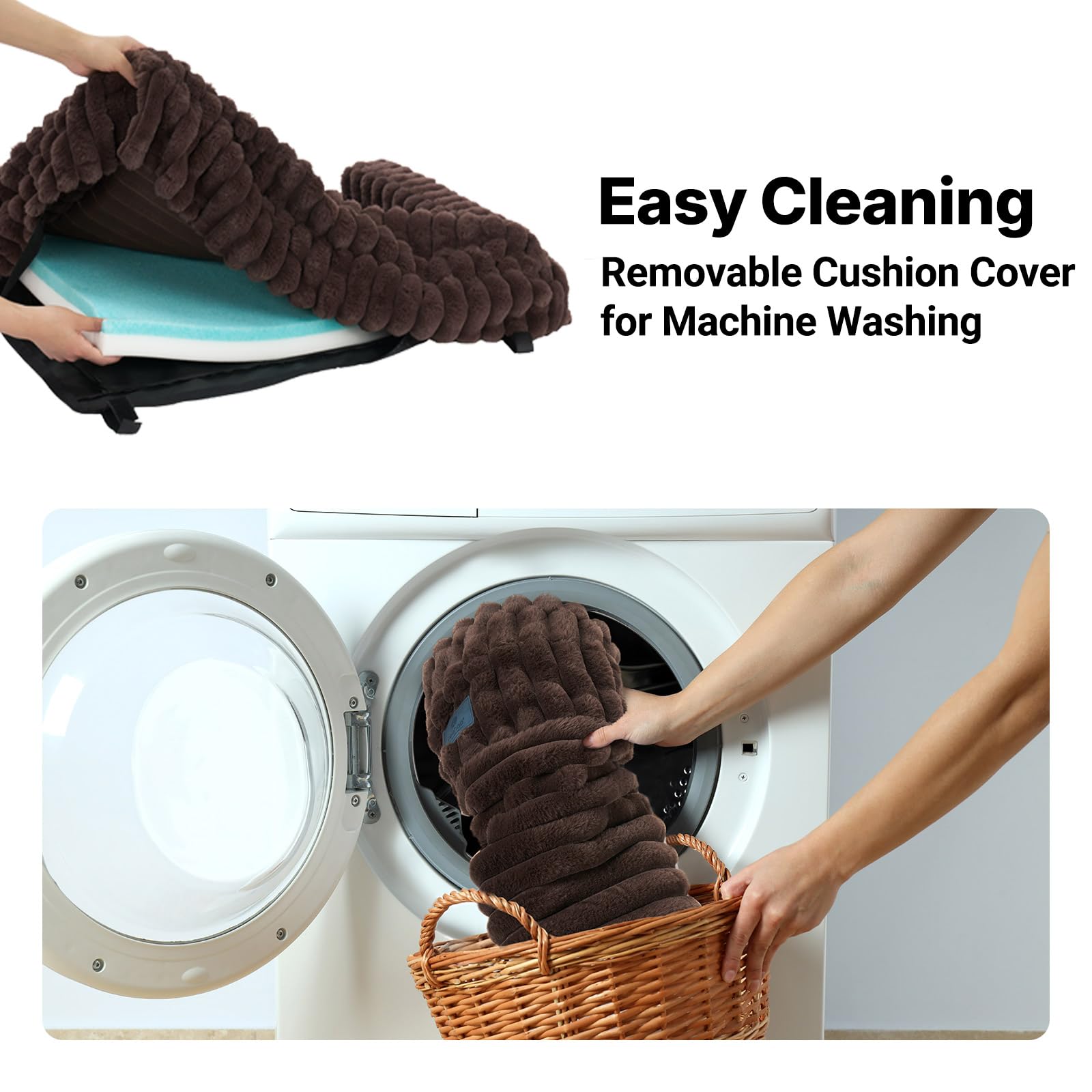 Veehoo durable non-slip feet keep the bed steady on indoor or patio surfaces.