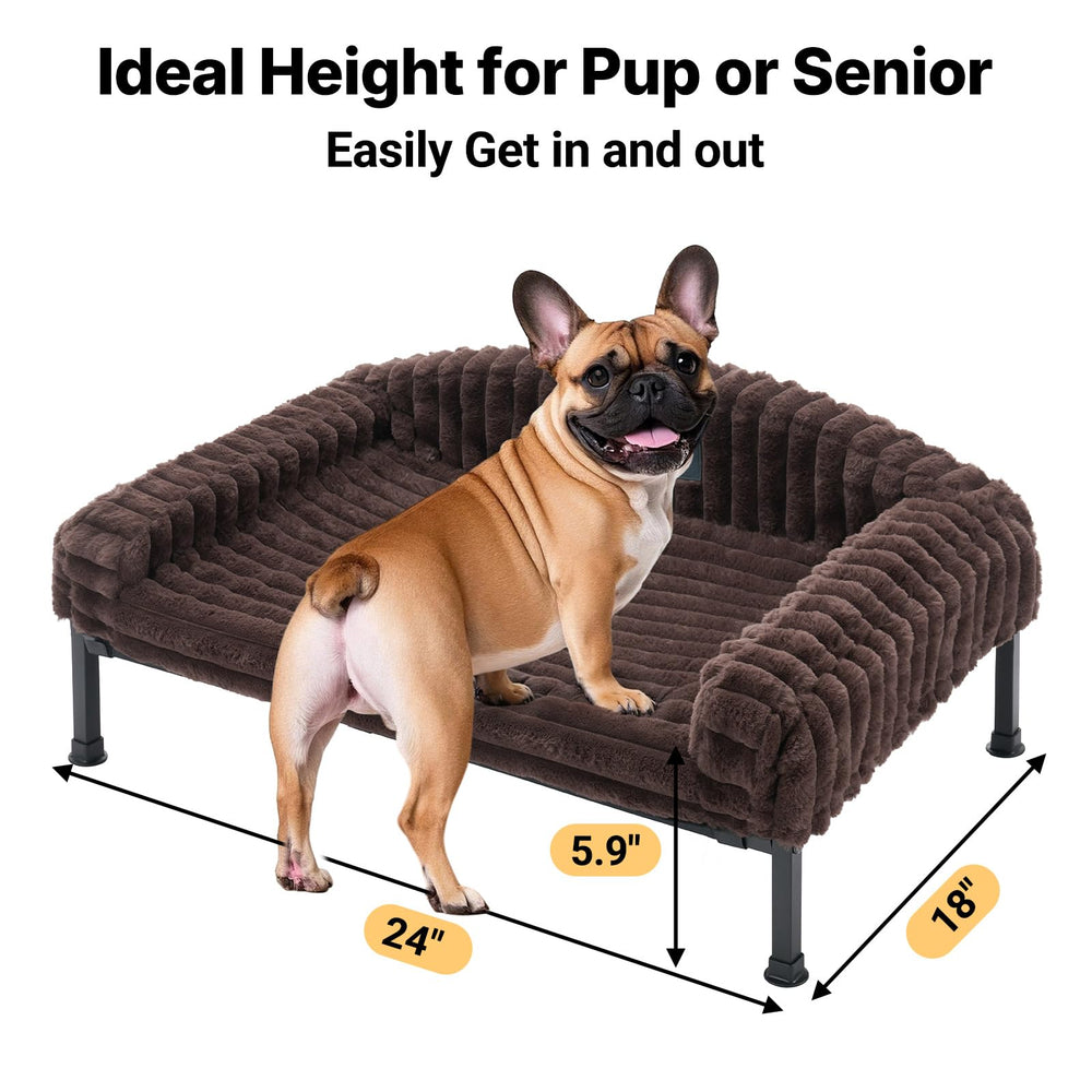 Veehoo plush top cushion supports joints for comfortable rest.