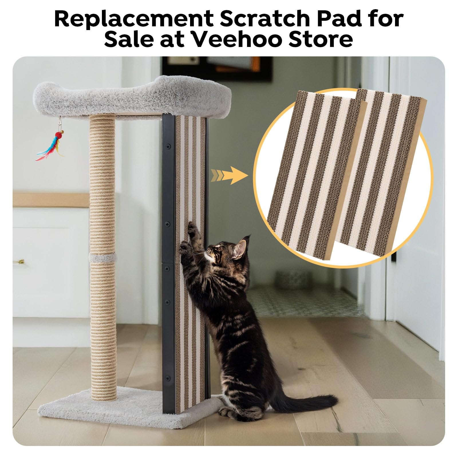 Veehoo heavy-duty base keeps post steady on floors