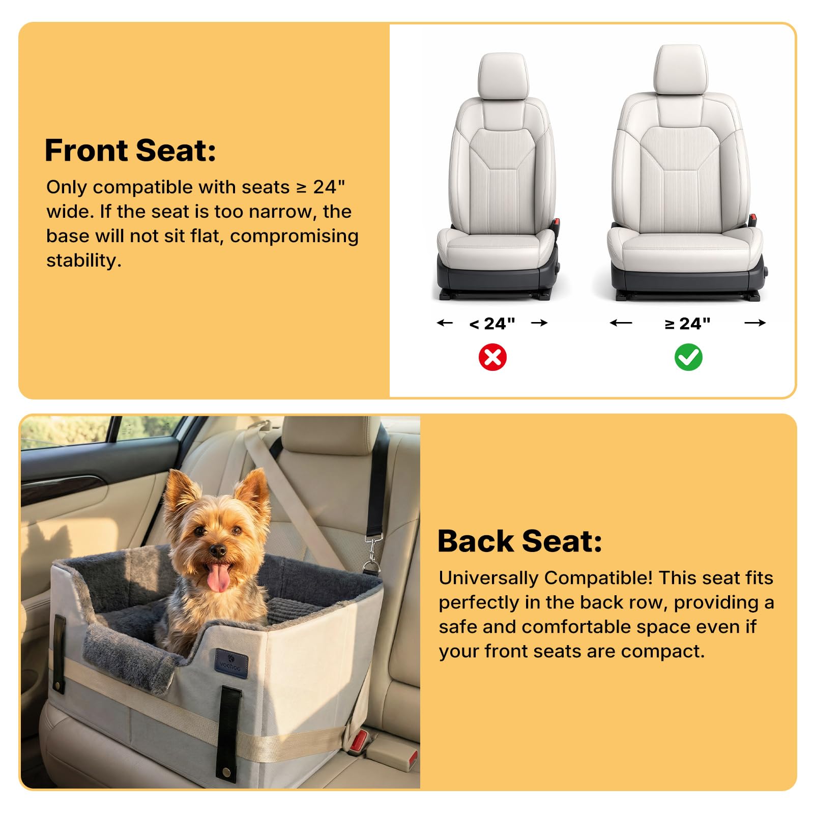 Veehoo non-slip bottom prevents shifting for steadier rides.