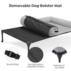 Veehoo non-slip feet keep bed stable on any floor
