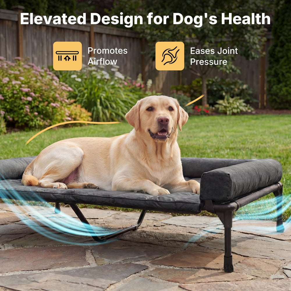 Veehoo non-slip feet keep the bed stable on any floor