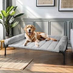 Veehoo orthopedic elevated dog bed with ample space for large breeds