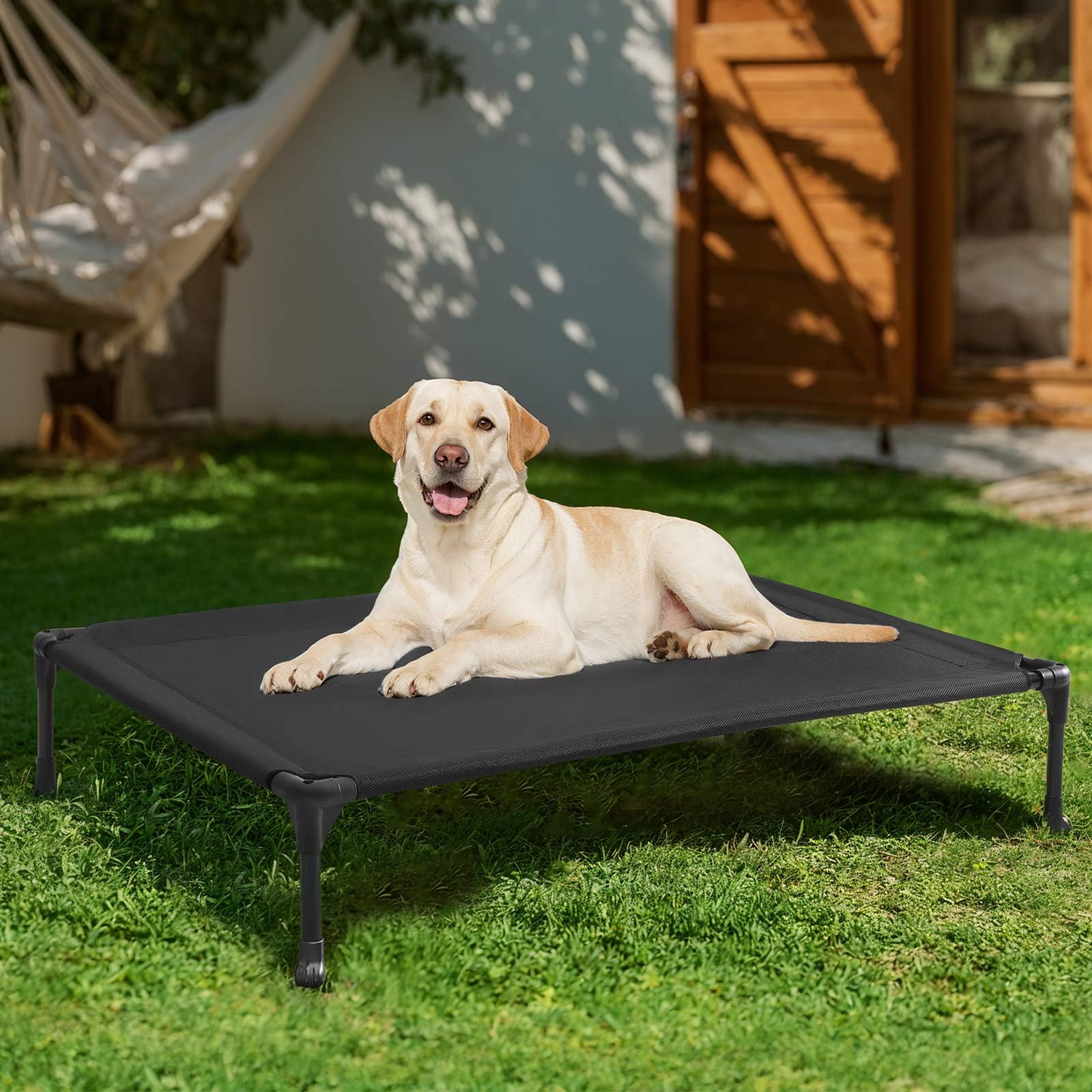 Veehoo bed with breathable Telsin fabric for cooling comfort.